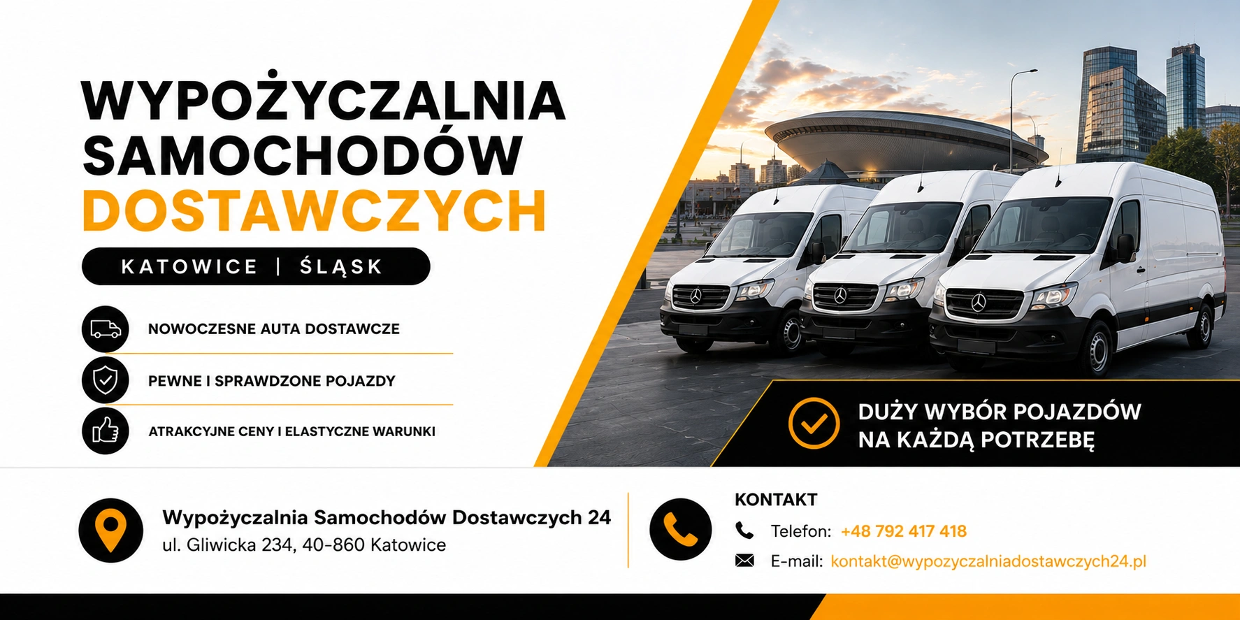 Busy i samochody dostawcze do wynajęcia Busy i samochody dostawcze dostępne do wynajęcia na Śląsku